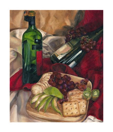 Jennifer&#39;s Wine Indulgence I by Jennifer Goldberger art print