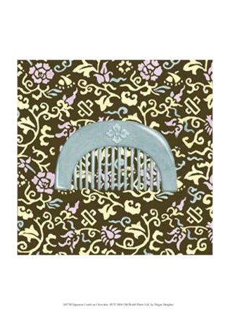 Japanese Comb on Chocolate III by Megan Meagher art print