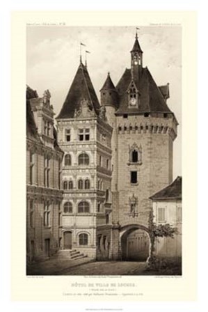 Sepia Chateaux VI by Victor Petit art print