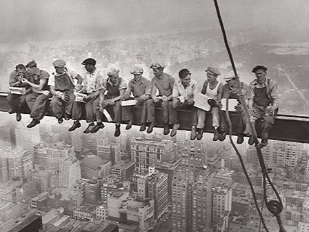 Lunchtime Atop a Skyscraper, c.1932 by Charles C. Ebbets art print