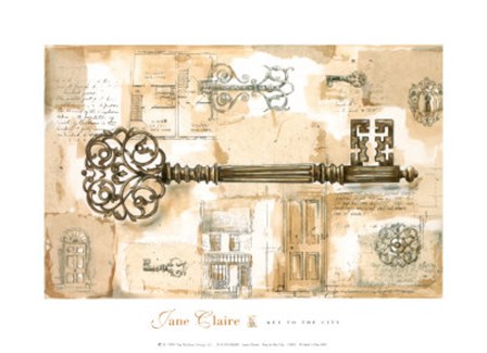 Key to the City by Jane Claire art print