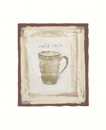 Cafe latte by Jane Claire art print