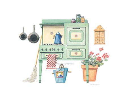 Cookin&#39; with Gas by Lisa Danielle art print