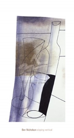 Sloping Vertical, 1981 by Ben Nicholson art print