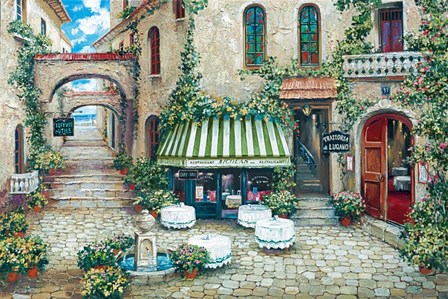 Trattoria Di Lugano by Roger Duvall art print