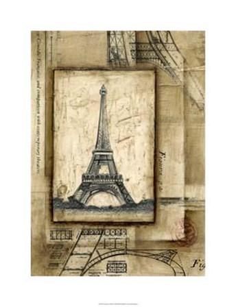 Passport To Eiffel by Ethan Harper art print