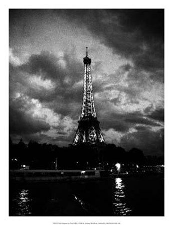Nuit Orageuse Au Tour Eiffel by H. Jennings Sheffield art print