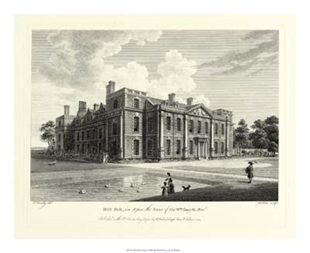 Hill Hall In Essex by G. Watts art print
