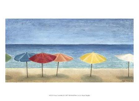 Ocean Umbrellas II by Megan Meagher art print