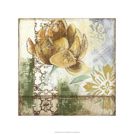 Globeflower Fresco I by Megan Meagher art print