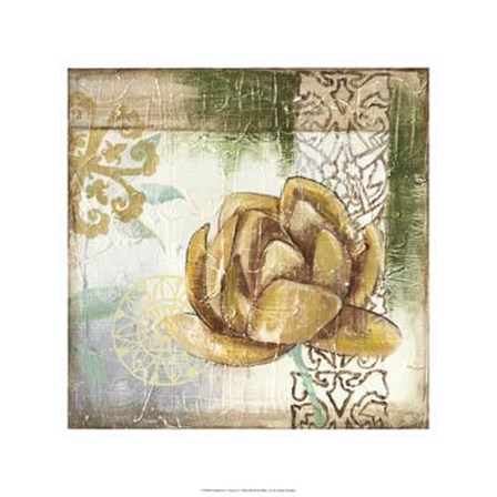 Globeflower Fresco II by Megan Meagher art print