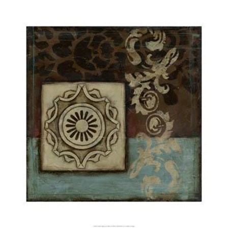 Damask Tapestry Wrosette I by Jennifer Goldberger art print