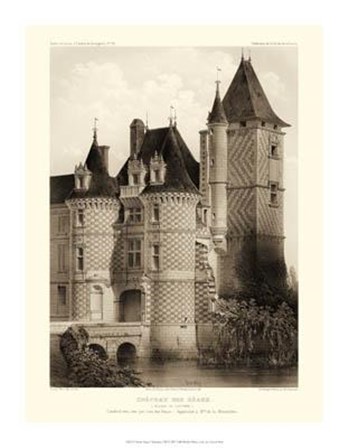 Petite Sepia Chateaux VII by Victor Petit art print