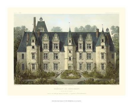 Petite French Chateaux III by Victor Petit art print