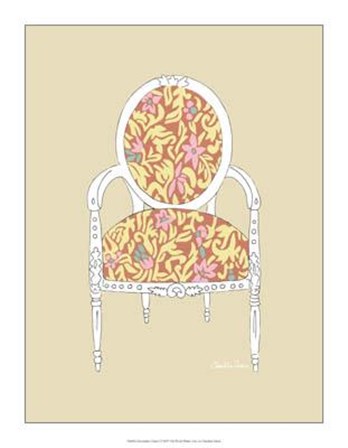Decorative Chair I by Chariklia Zarris art print
