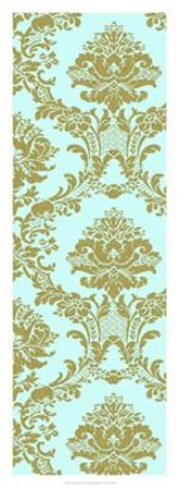 Vivid Damask In Gold II by Vision Studio art print