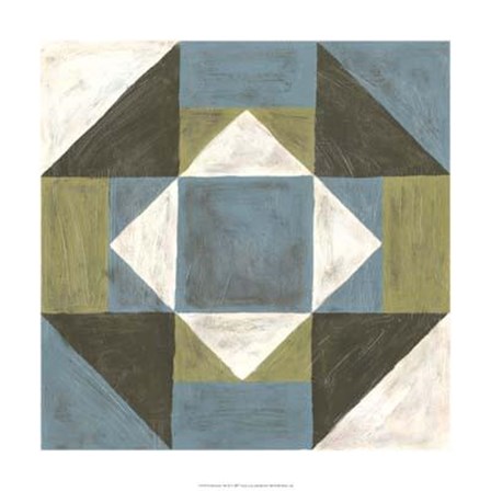 Patchwork Tile III by Vanna Lam art print