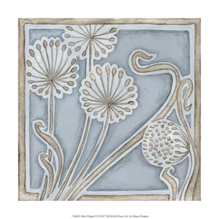 Silver Filigree II by Megan Meagher art print