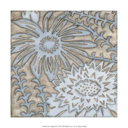 Silver Filigree III by Megan Meagher art print