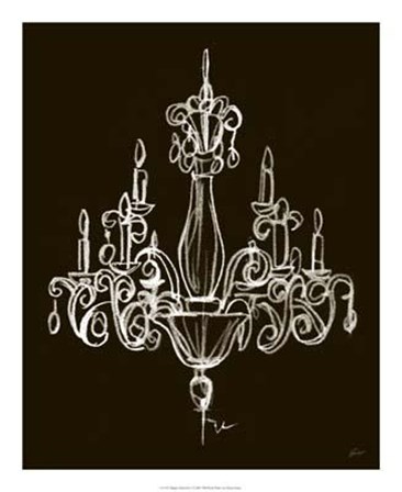 Elegant Chandelier I by Ethan Harper art print