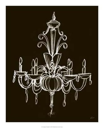 Elegant Chandelier II by Ethan Harper art print