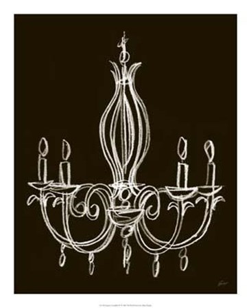 Elegant Chandelier IV by Ethan Harper art print