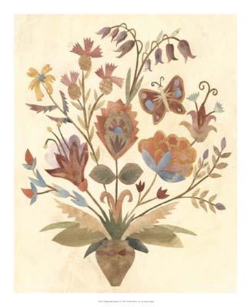 Vintage Paper Bouquet II by Megan Meagher art print