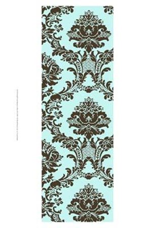 Small Vivid Damask In Blue II art print