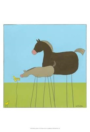 Stick-Leg Horse II by June Erica Vess art print