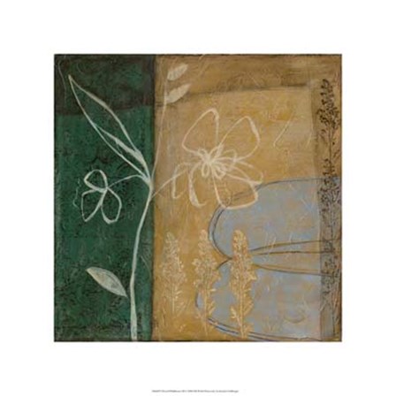 Pressed Wildflowers III by Jennifer Goldberger art print