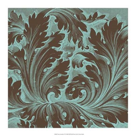 Azure Acanthus IV by Vision Studio art print