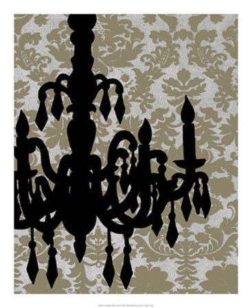 Chandelier Silhouette II by Ethan Harper art print