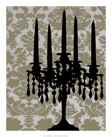 Candelabra Silhouette I by Ethan Harper art print