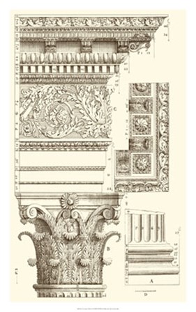 Corinthian Detail V by Vision Studio art print