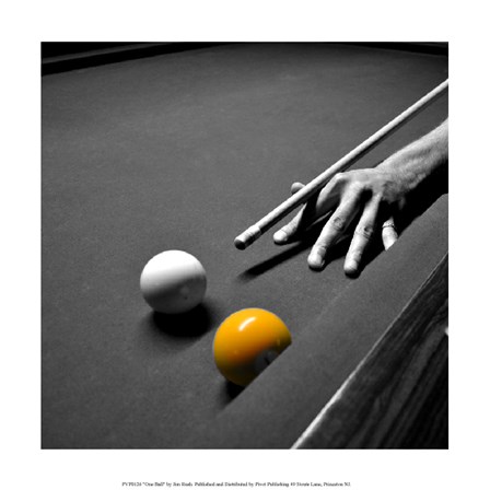 One Ball by Jim Rush art print