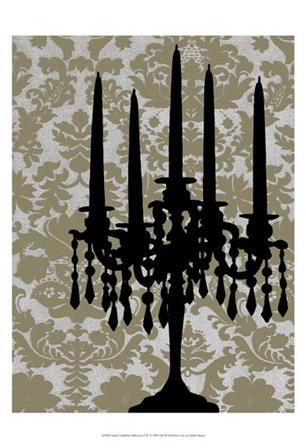 Small Candelabra Silhouette I (P) by Ethan Harper art print