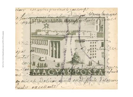 Vintage Stamp II by Vision Studio art print