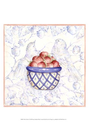 Toile &amp; Berries I by Nancy Shumaker art print