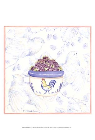 Toile &amp; Berries II by Nancy Shumaker art print