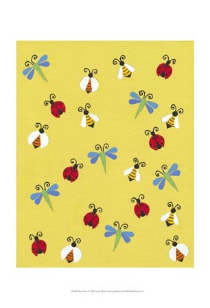 Busy Bees by Syeda Mleeha Shah art print
