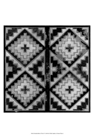 Mudcloth Black &amp; White IV by Norman Wyatt Jr. art print