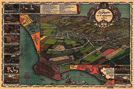 Los Angeles 1871 art print