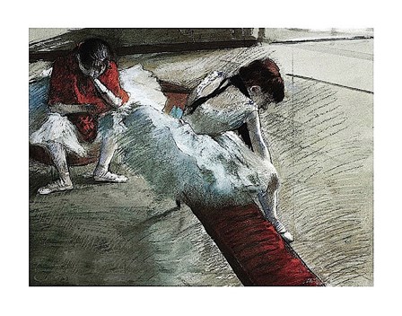 Gallery Player by Edgar Degas art print