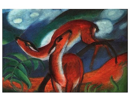 Red Deer II by Franz Marc art print