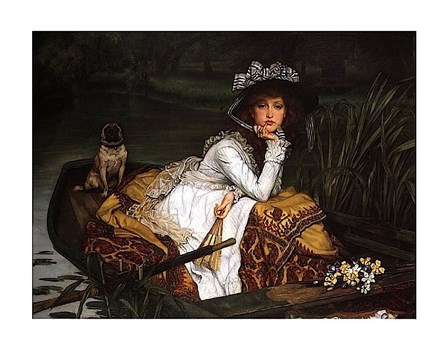 Lady in a Boat by James Jacques Joseph Tissot art print