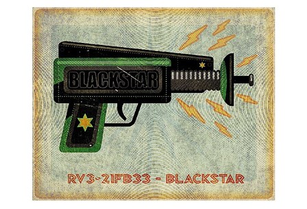 Blackstar Ray Gun by John W. Golden art print