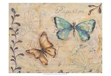Fluttering Butterflies by Jade Reynolds art print
