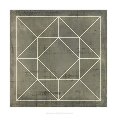 Geometric Blueprint VIII by Vision Studio art print