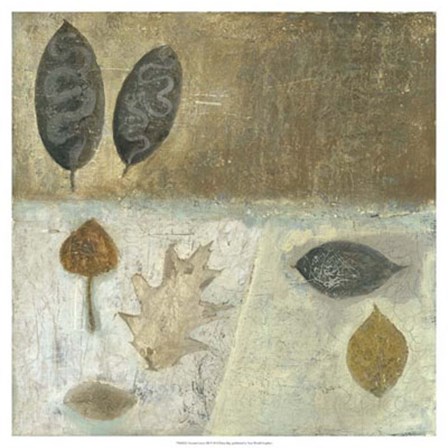 Neutral Leaves III by Elena Ray art print