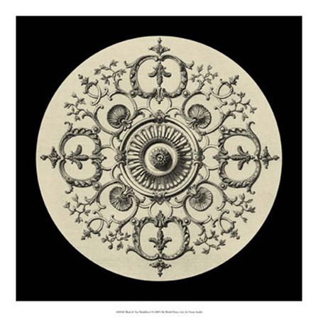 Black &amp; Tan Medallion I by Vision Studio art print